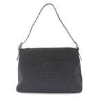 Fendi Zucchino Mamma Bucket Shoulder Bag Canvas Black Gunmetal — view 2