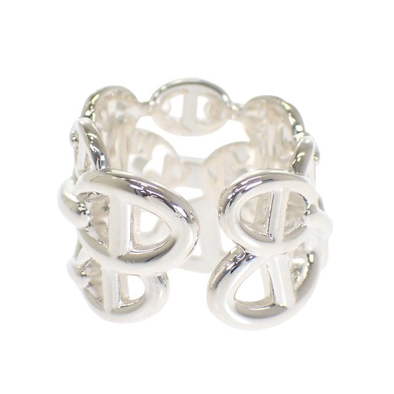 Hermes Chaine D'ancre Stamp Ring 925 Sterling Silver — view 4