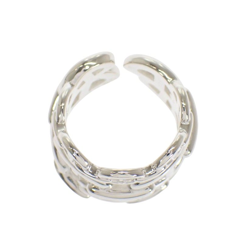 Hermes Chaine D'ancre Stamp Ring 925 Sterling Silver — view 5