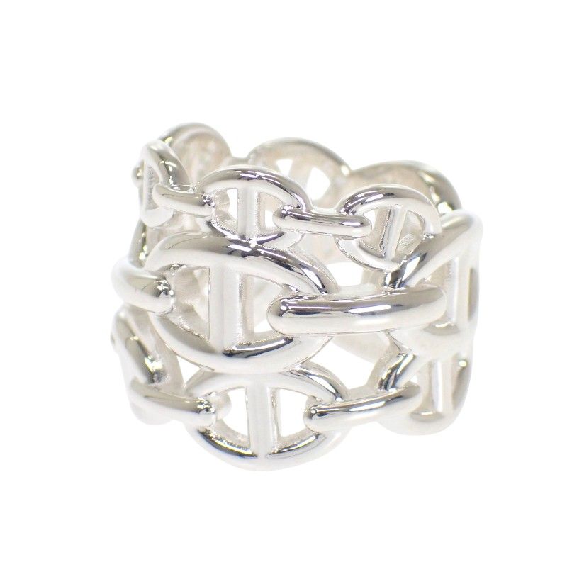 Hermes Chaine D'ancre Stamp Ring 925 Sterling Silver — view 2