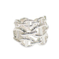 Hermes Chaine D'ancre Stamp Ring 925 Sterling Silver