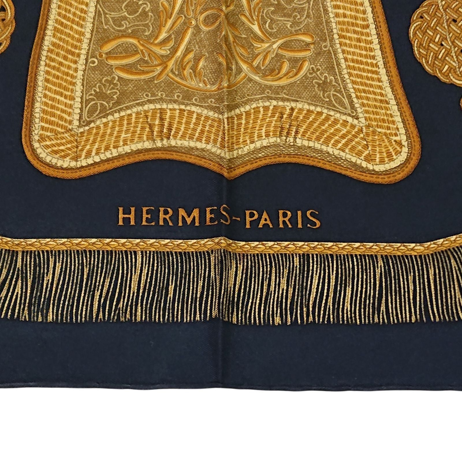 Hermes Carre 90 Poste et Cavalerie Silk Scarf — view 7