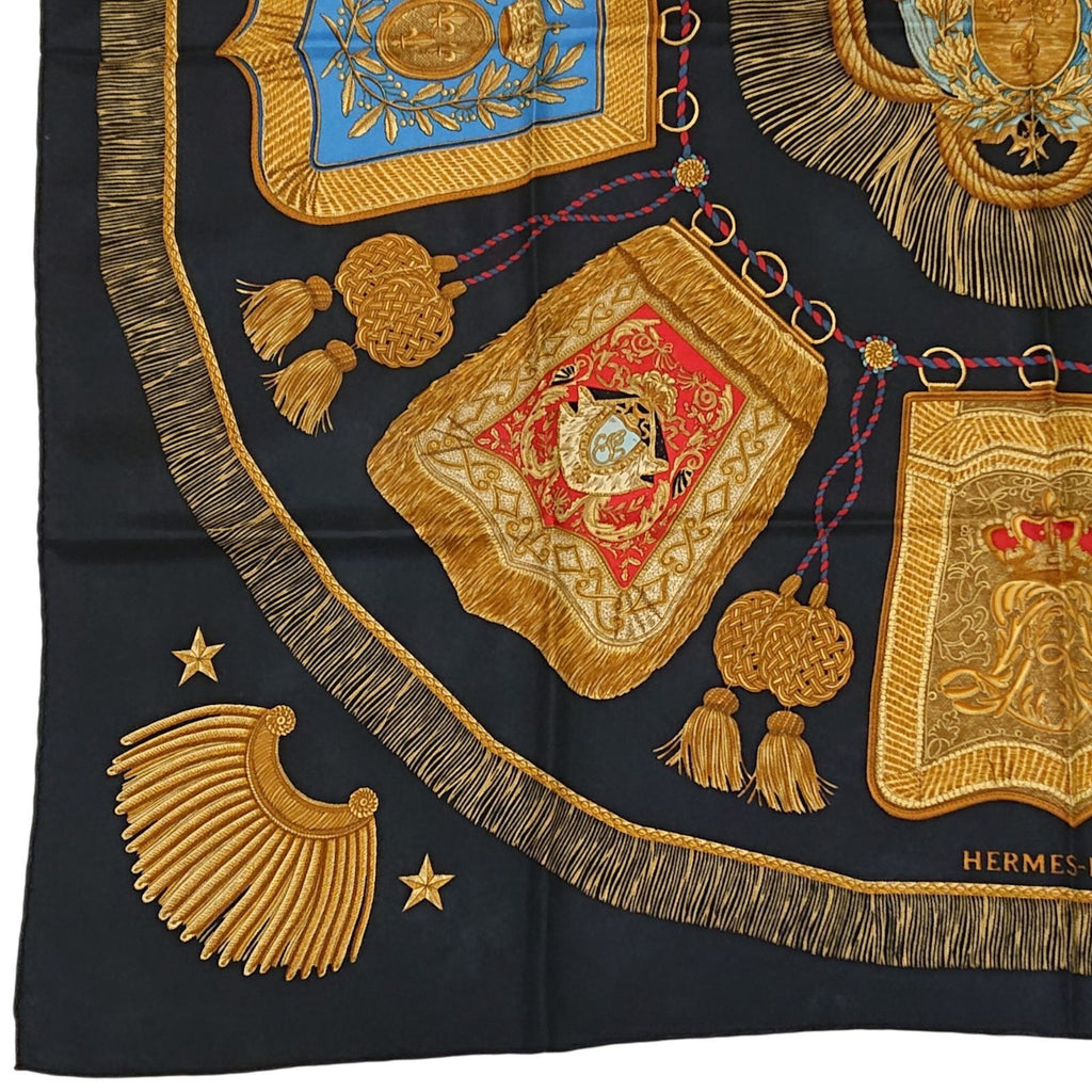 Hermes Carre 90 Poste et Cavalerie Silk Scarf — view 2