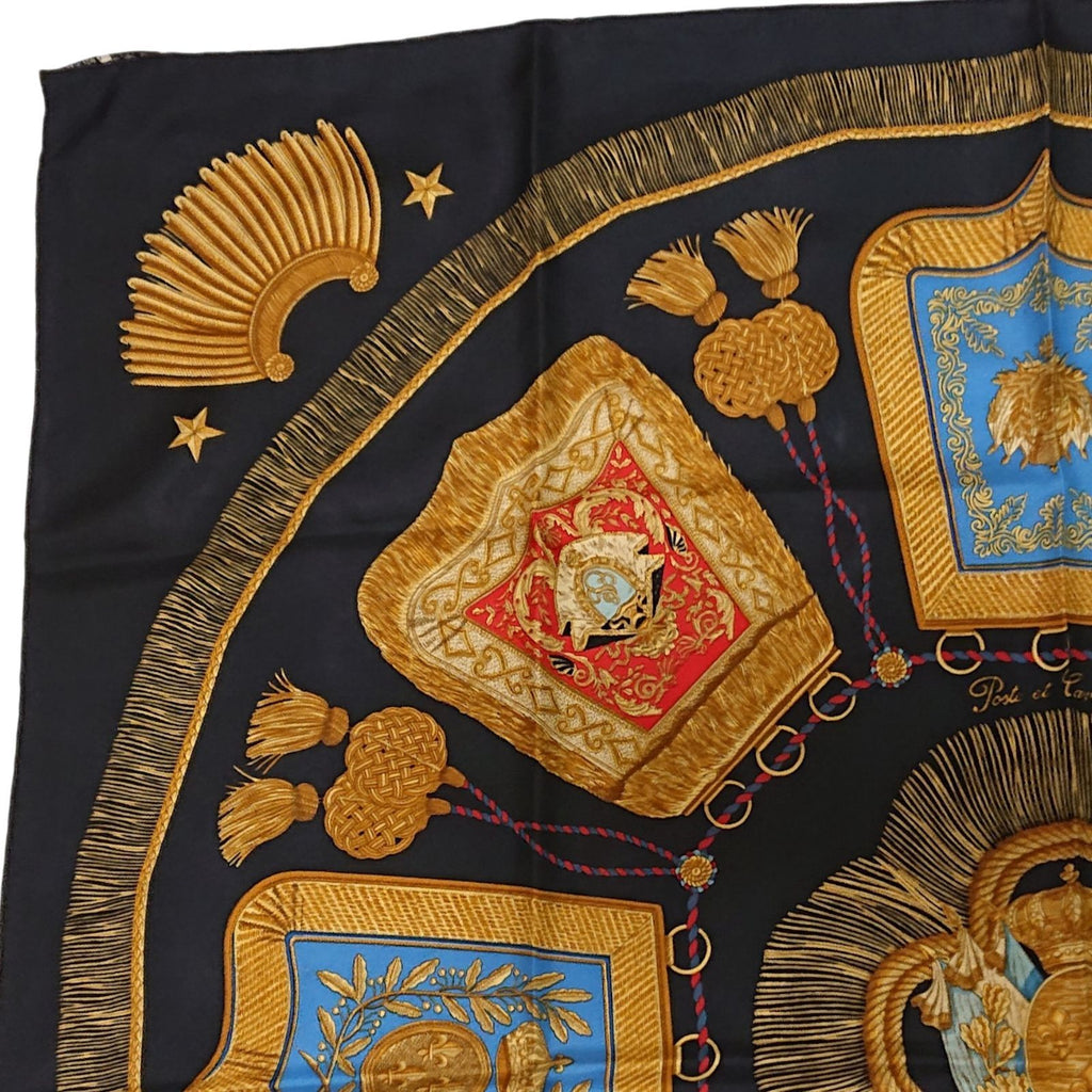 Hermes Carre 90 Poste et Cavalerie Silk Scarf — view 5