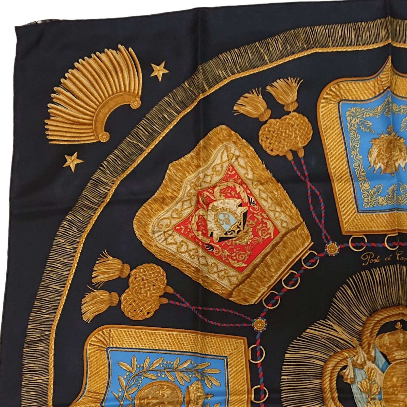 Hermes Carre 90 Poste et Cavalerie Silk Scarf — view 5