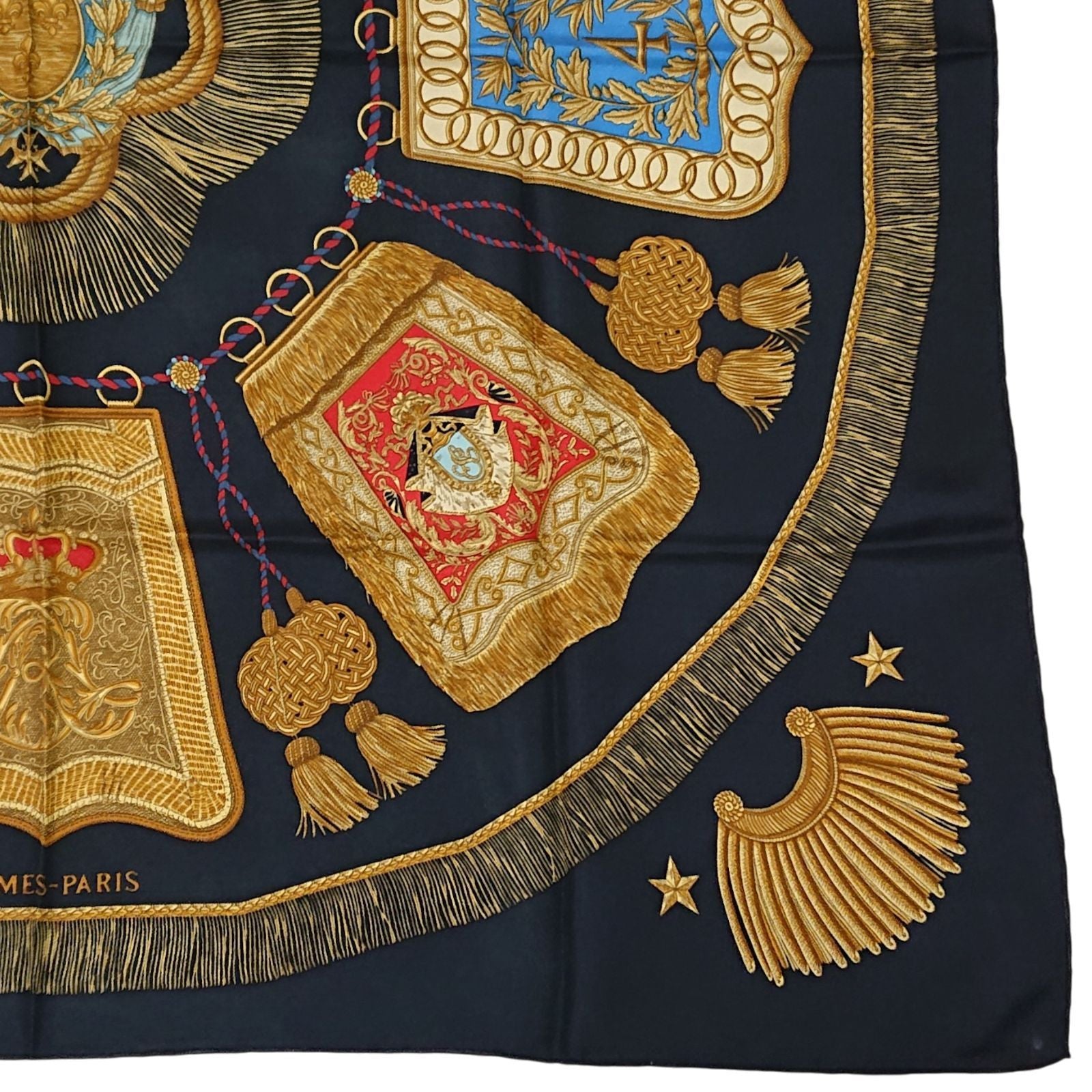 Hermes Carre 90 Poste et Cavalerie Silk Scarf — view 3