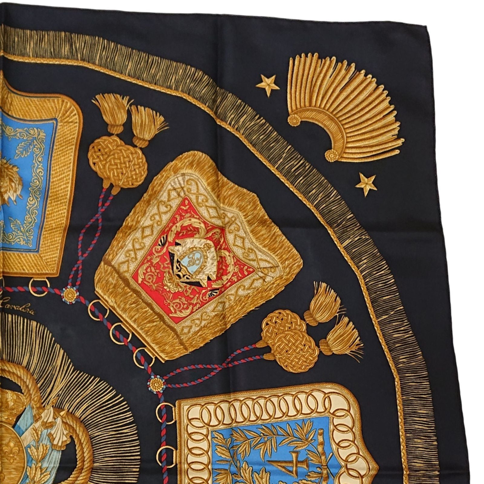 Hermes Carre 90 Poste et Cavalerie Silk Scarf — view 4