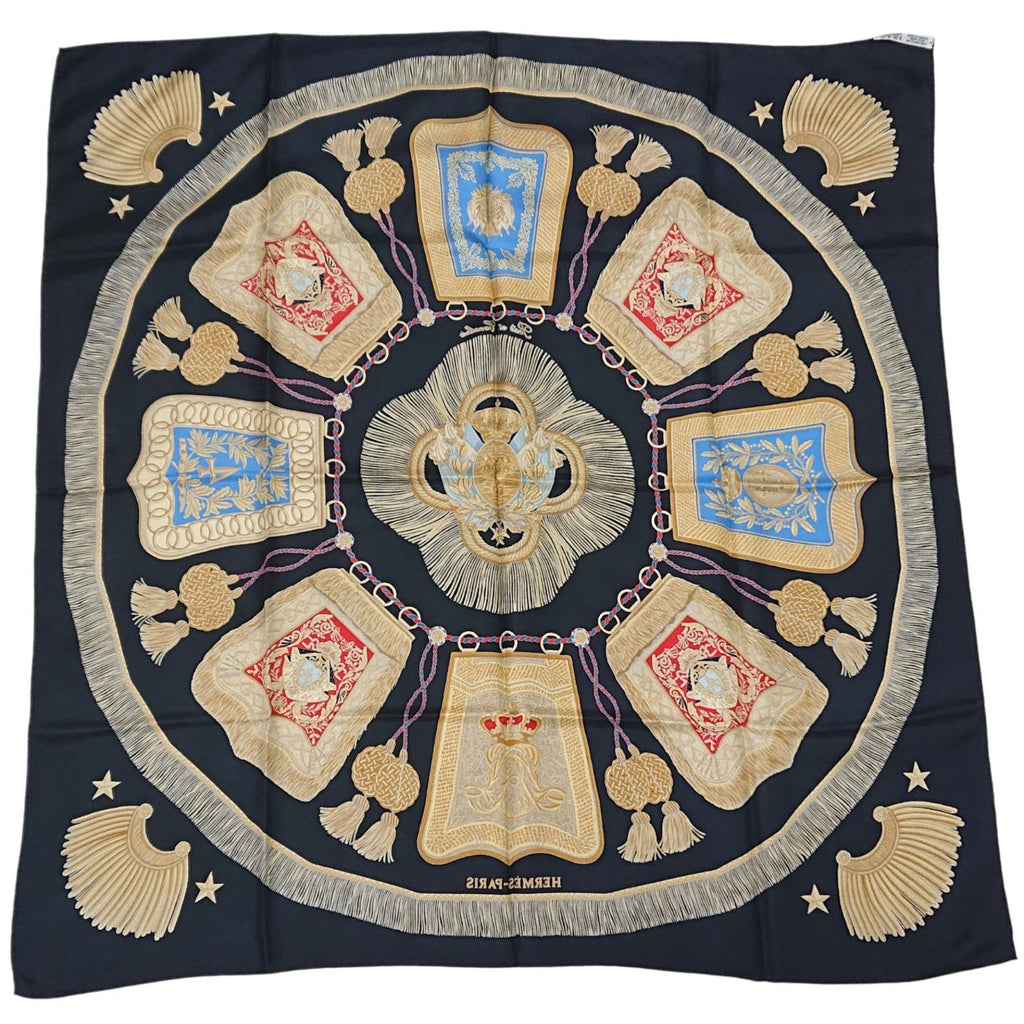 Hermes Carre 90 Poste et Cavalerie Silk Scarf — view 8