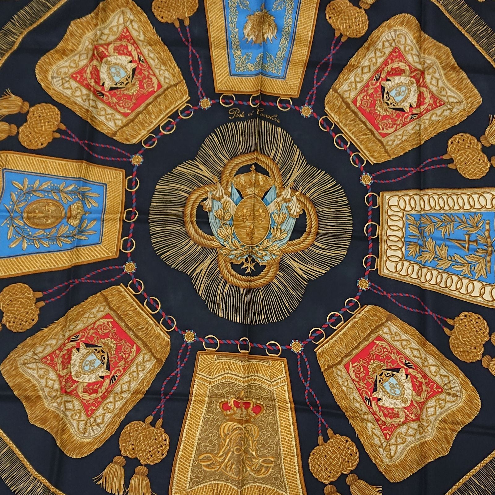 Hermes Carre 90 Poste et Cavalerie Silk Scarf — view 6