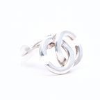 Chanel Vintage CC Logo Earrings 01 Metal Silver — view 3