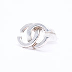 Chanel Vintage CC Logo Earrings 01 Metal Silver — view 2