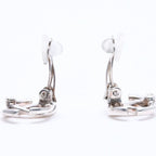 Chanel Vintage CC Logo Earrings 01 Metal Silver — view 6