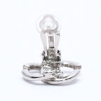Chanel Earrings CC Logo 01 Silver Metal — view 5