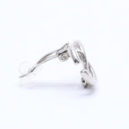 Chanel Earrings CC Logo 01 Silver Metal — view 4