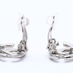 Chanel Earrings CC Logo 01 Silver Metal — view 7