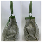 Loewe Tote Bag Anagram All Over Pattern Monogram Leather Canvas Green — view 5