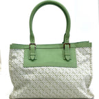 Loewe Tote Bag Anagram All Over Pattern Monogram Leather Canvas Green — view 2