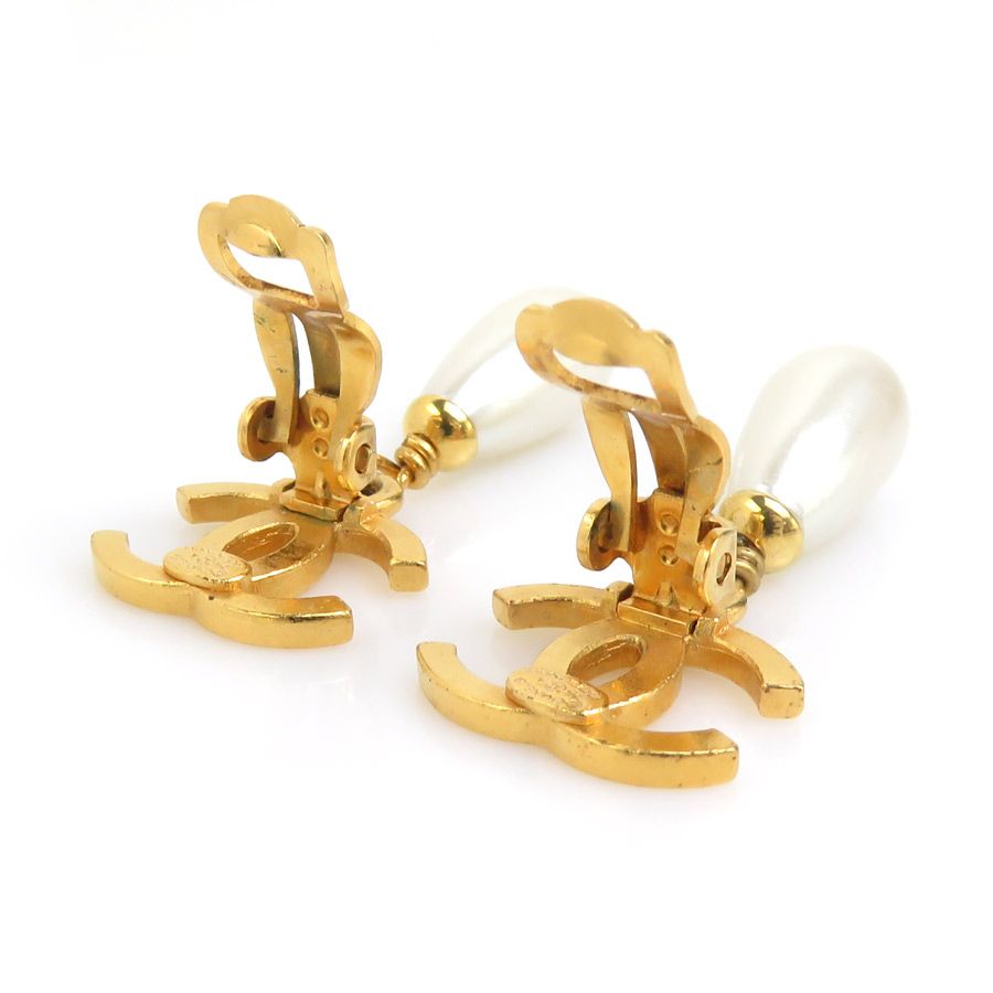 Chanel Earrings CC Logo — view 8