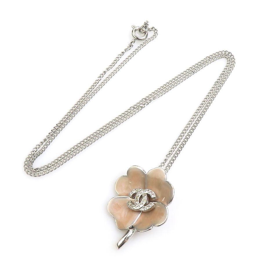 Chanel Necklace CC Logo Clover — view 2