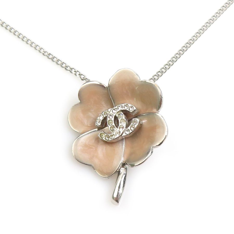 Chanel Necklace CC Logo Clover