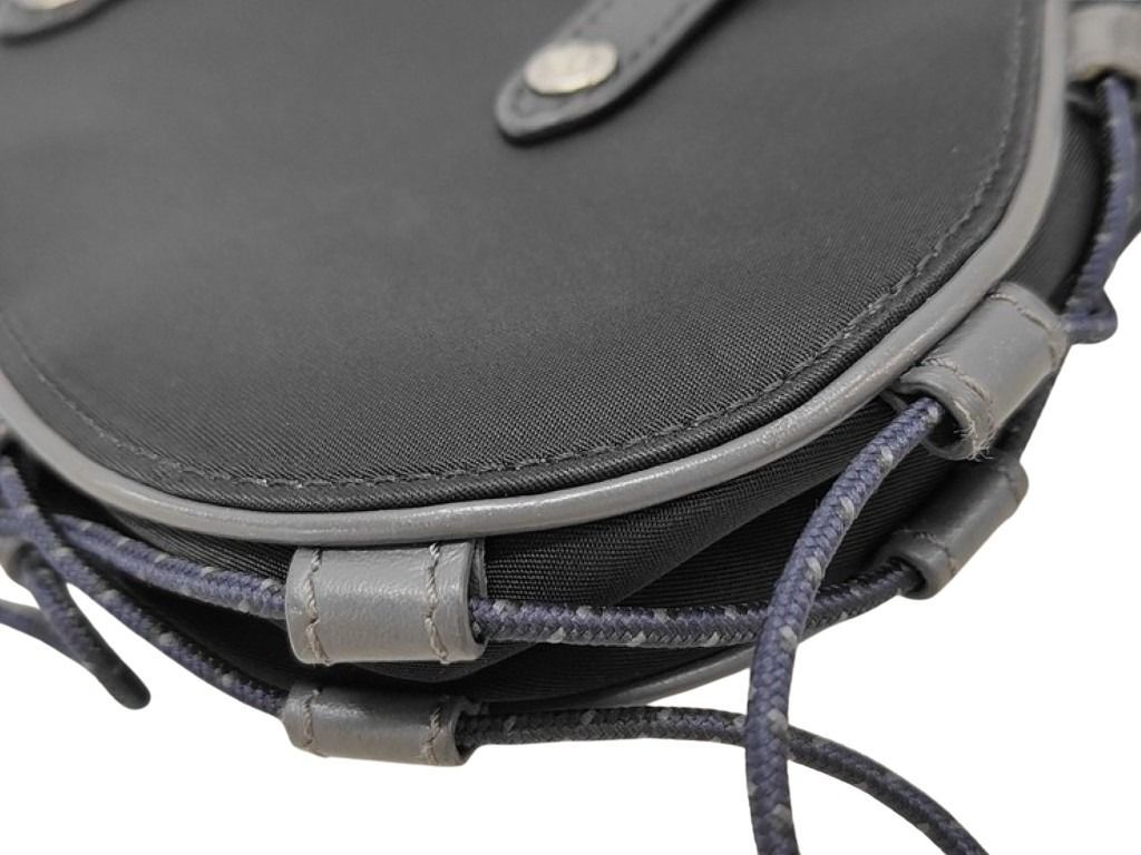 Dior Shoulder Bag Sacai Saddle Black Nylon Leather — view 4