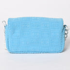 Chanel Sports Line Plastic Chain Shoulder Bag CC Logo Pile Blue White Choco — view 2