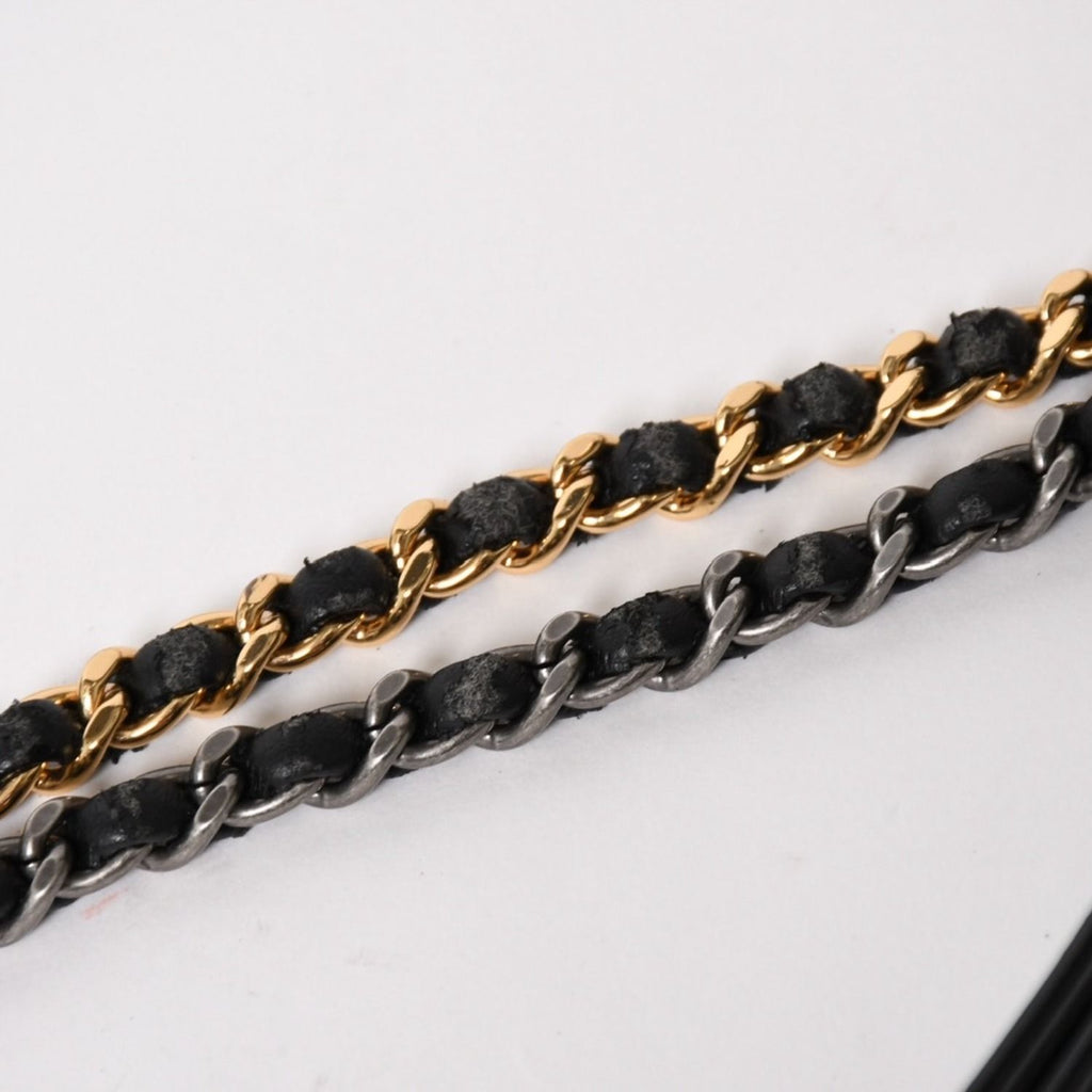 Chanel Gabrielle Shoulder Bag Chain Leather Black Gold — view 6