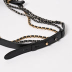 Chanel Gabrielle Shoulder Bag Chain Leather Black Gold — view 5