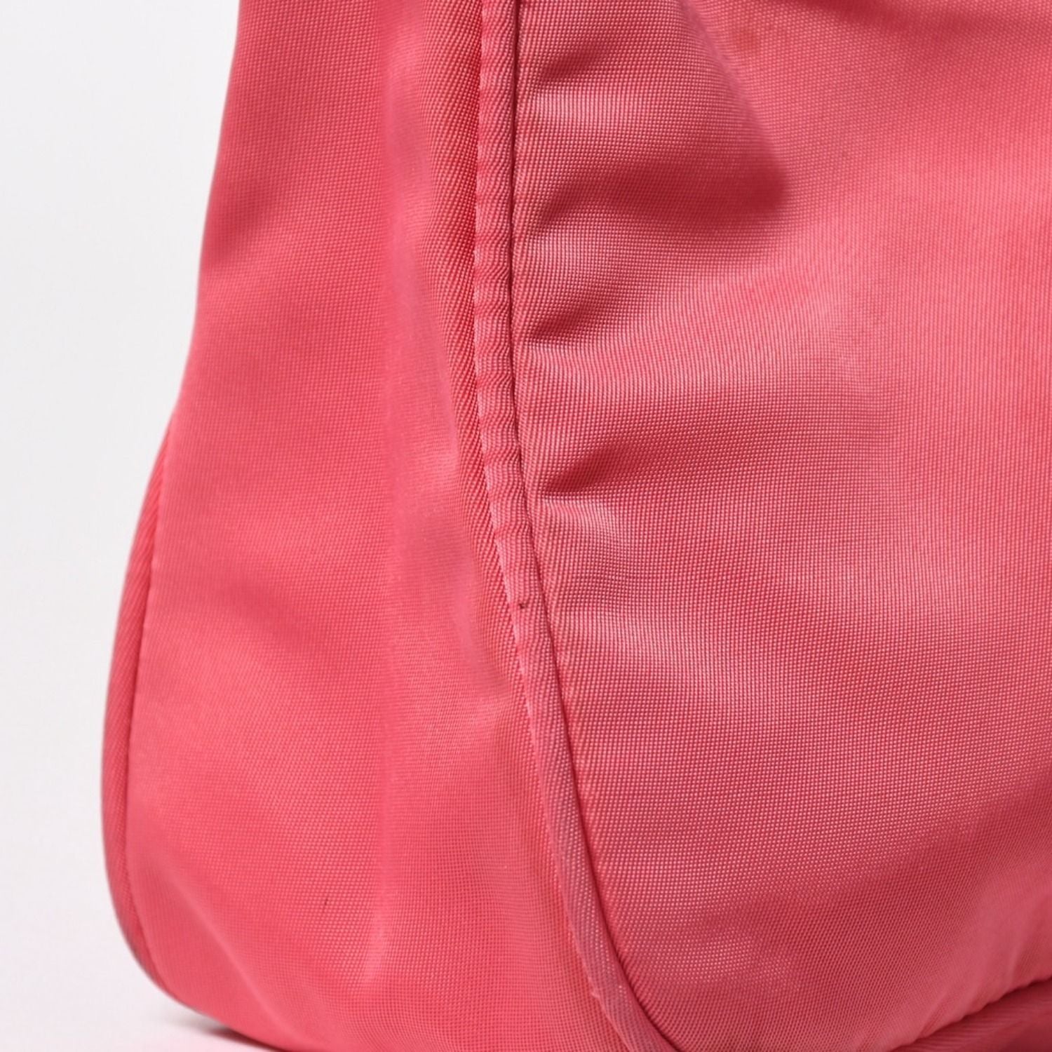 Prada Tessuto Nylon Mini Andbag Hobo Pouch Triangle Logo Pink Silver — view 7