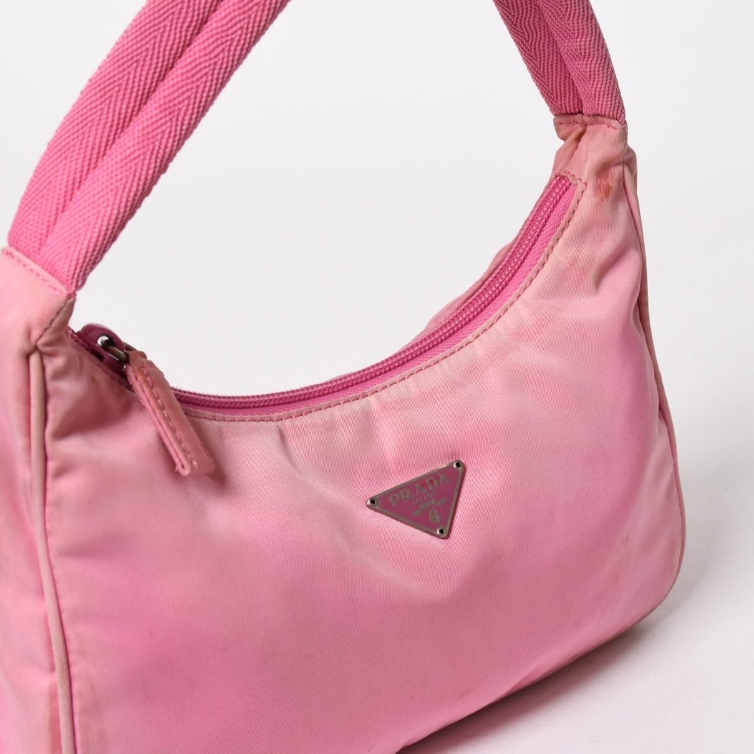 Prada Hobo Nylon Pink — view 8
