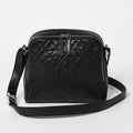 Chanel Shoulder Bag CC Logo Caviar Leather Black Silver