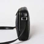 Chanel Shoulder Bag CC Logo Caviar Leather Black Silver — view 4
