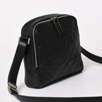Chanel Shoulder Bag CC Logo Caviar Leather Black Silver — view 3