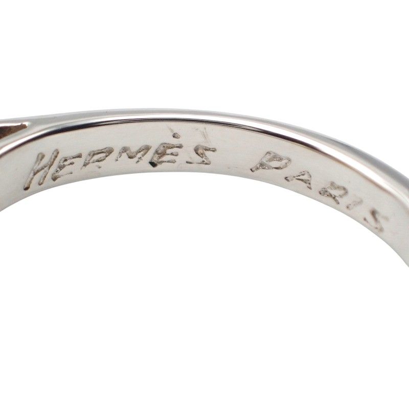 Hermes Chaine D'ancre Vintage Ring 18k Yellow Gold 925 Sterling Silver with — view 7