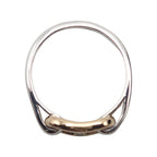 Hermes Chaine D'ancre Vintage Ring 18k Yellow Gold 925 Sterling Silver with — view 5