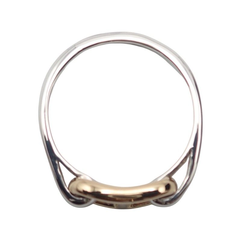 Hermes Chaine D'ancre Vintage Ring 18k Yellow Gold 925 Sterling Silver with — view 5
