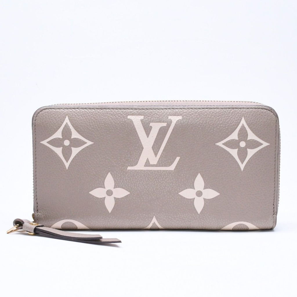 Louis Vuitton Monogram Empreinte Zippy Wallet Beige Ivory Gold — view 2