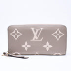 Louis Vuitton Monogram Empreinte Zippy Wallet Beige Ivory Gold — view 2