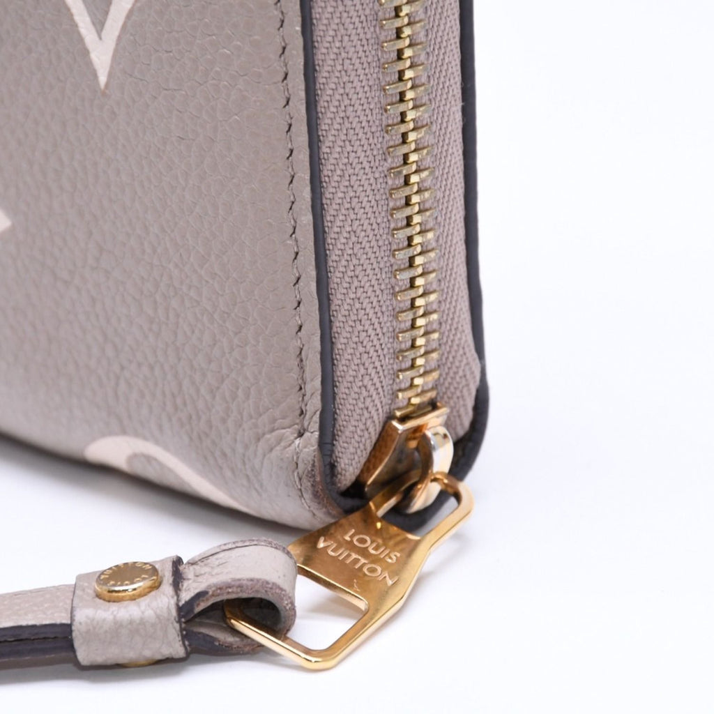Louis Vuitton Monogram Empreinte Zippy Wallet Beige Ivory Gold — view 7