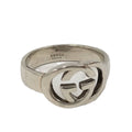 Gucci Interlocking Silver Ring