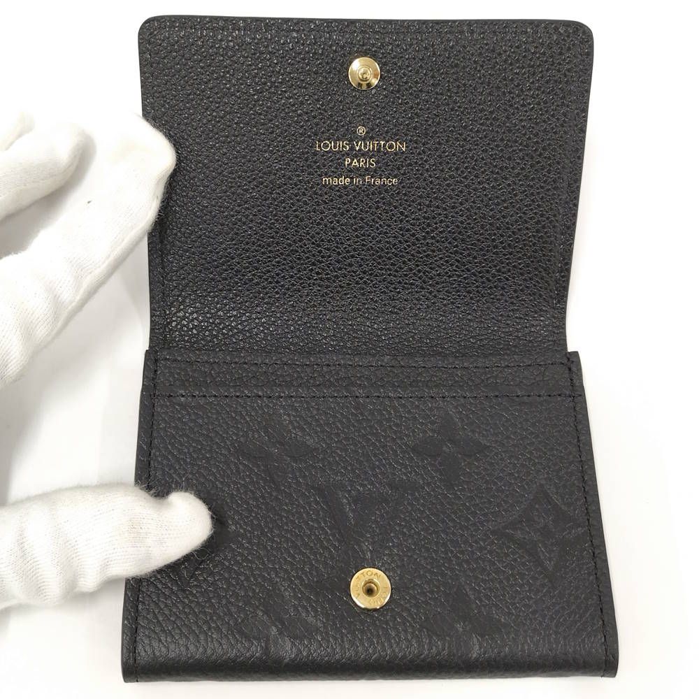Louis Vuitton Envelope Calto Visit Card Case Monogram Empreinte Noir — view 2