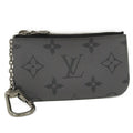 Louis Vuitton Pochette Cles Coin Case Key Keyring with Monogram Eclipse Reverse