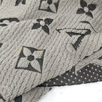 Louis Vuitton Scarf Escherve Logomania Wool Silk Light Gray — view 7