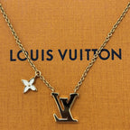 Louis Vuitton Pendant Logo LV Iconic Enamel Gold White — view 4