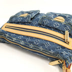 Louis Vuitton Buggy PM Handbag Monogram Denim Blue — view 7