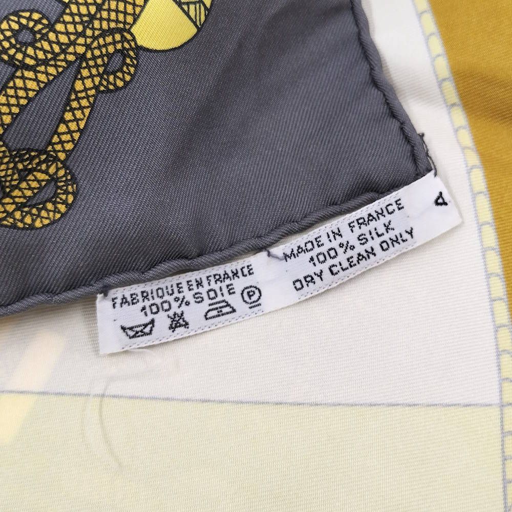 Hermes Carre 90 Scarf Circus 100% Silk Gray Xmulticolor — view 8