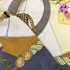 Hermes Carre 90 Scarf Circus 100% Silk Gray Xmulticolor — view 5