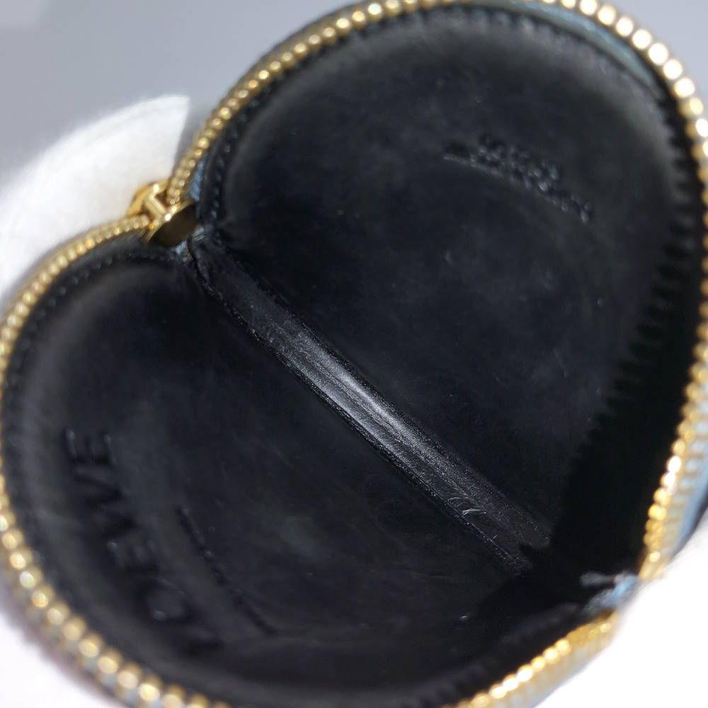 Loewe Repeat Anagram Coin Case Leather Blue — view 8