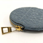 Loewe Repeat Anagram Coin Case Leather Blue — view 4