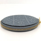 Loewe Repeat Anagram Coin Case Leather Blue — view 5